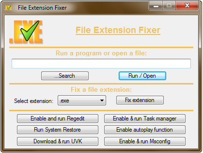 File extension fixer