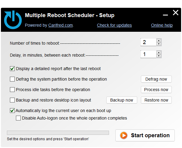 Multiple Reboot Scheduler