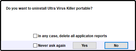 UVK Portable uninstall prompt