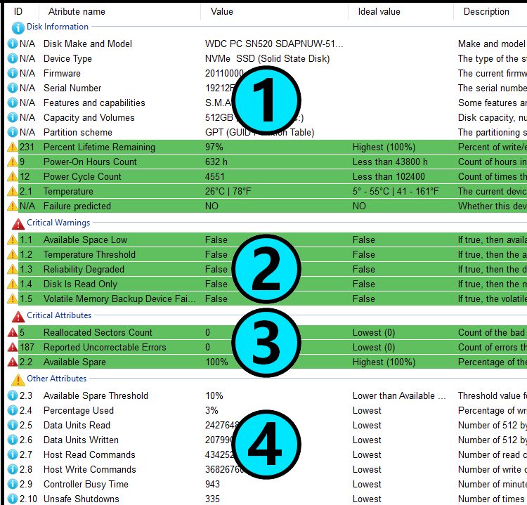 Disk Information