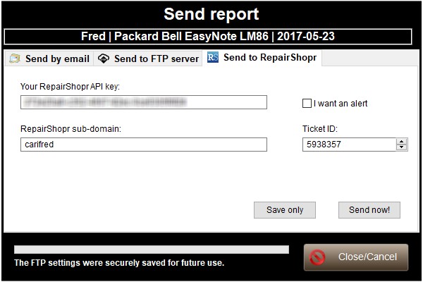 Send by mail