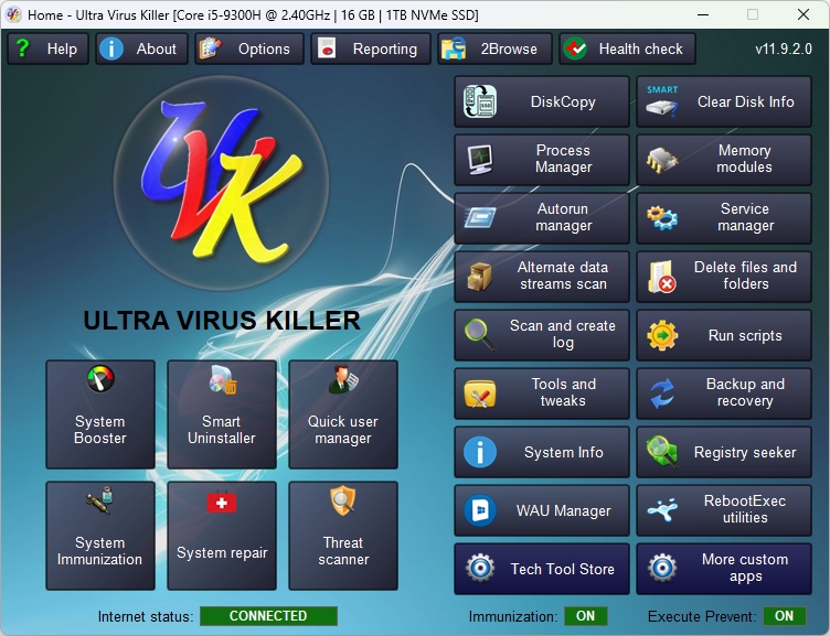 Windows 8 UVK - Ultra Virus Killer full