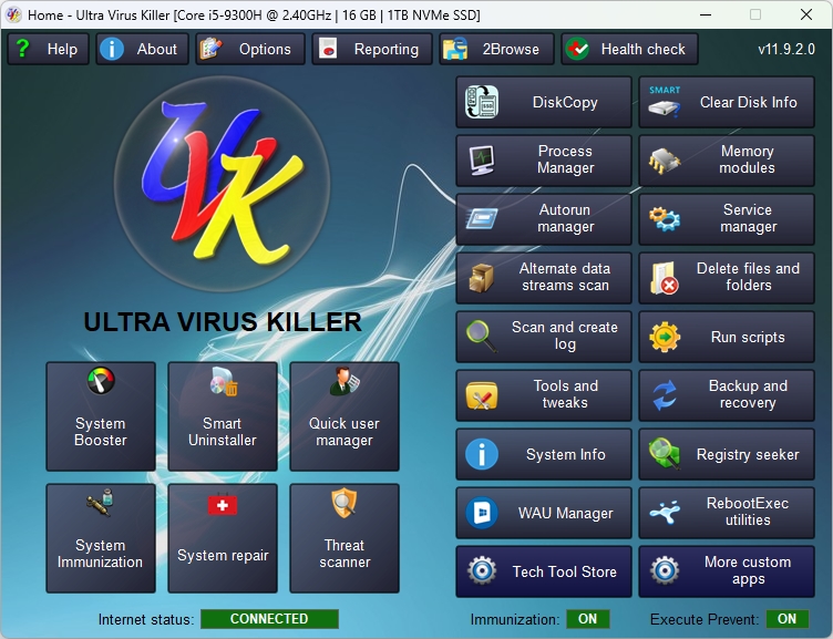 UVK - Ultra Virus Killer screenshot